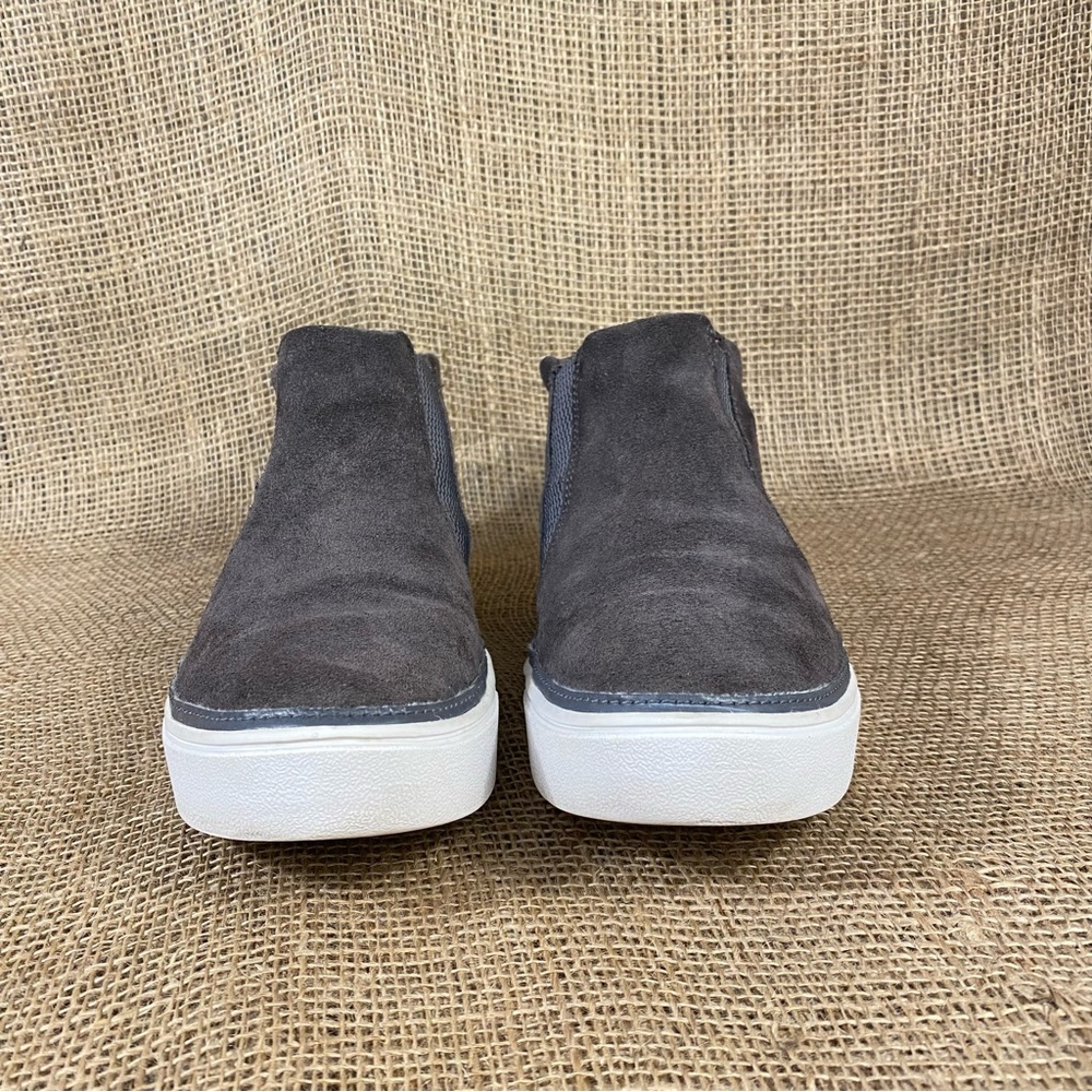 Toms boot sneakers Hi Top Suede Gray Pull On size 9.5 - Picture 7 of 10